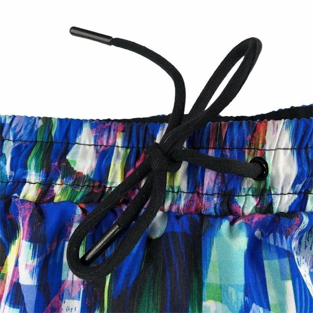 Fabletics Carrie Running Shorts Blue Reef Print - Picture 7 of 7